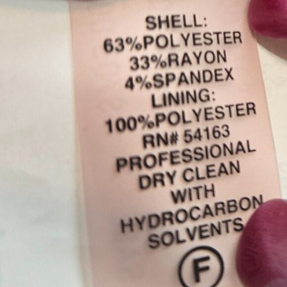 Calvin Klein Women's Career Navy Round Neck Sleeveless Sheath Dress Size 14 - Picture 6 of 6